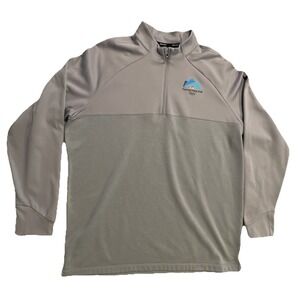 Nike Olympic 2018 Channel 1/4 Zip Pullover Mens XL Gray NBC Sports Dri-FIT